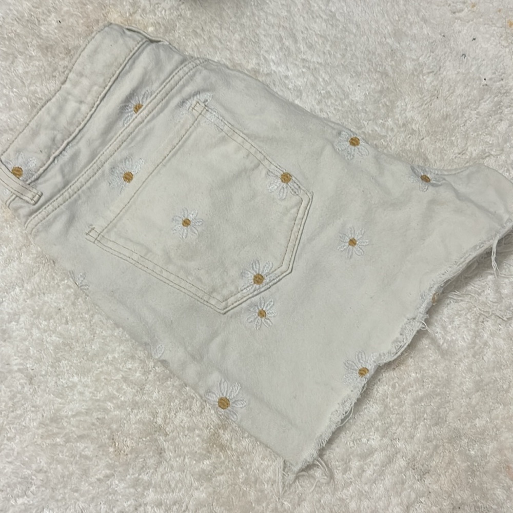 Distressed Daisy Shorts